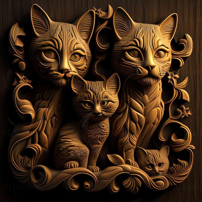 3D model cats (STL)